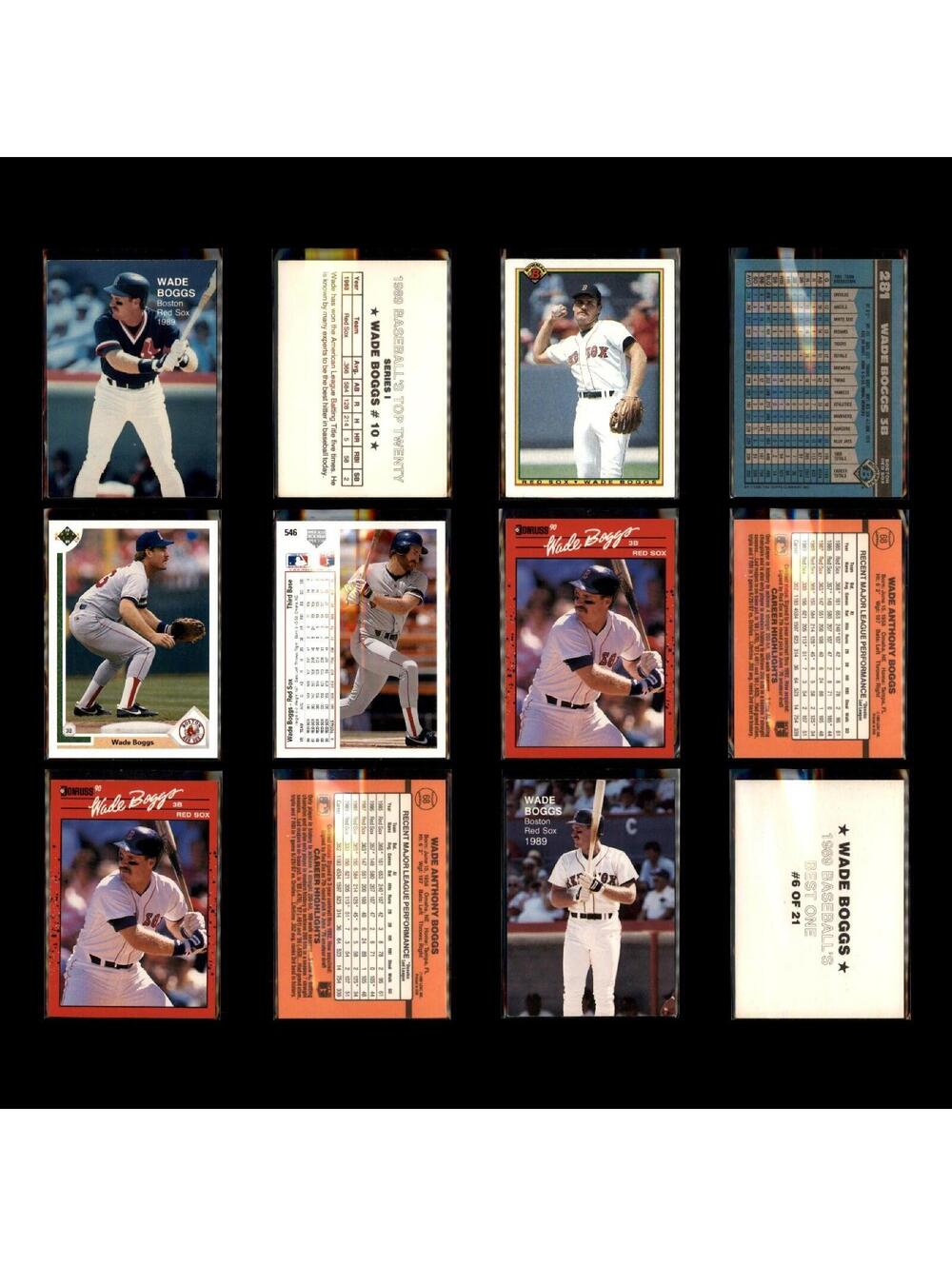 Wade Boggs Lot 50 Baseball Cards 1991 Score Dream Team Boston Red Sox Set MLB NM - Picture 10 of 13
